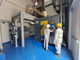 Giai đoạn hoàn thiện tại dự án nhà máy Synergie CAD 